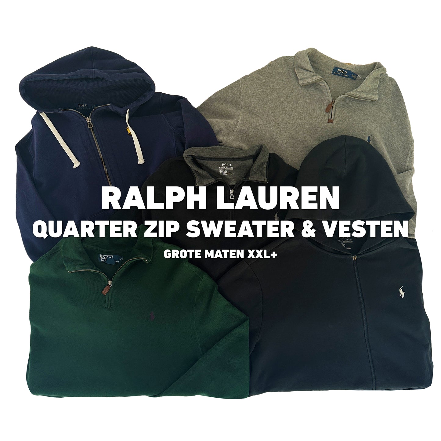 Ralph Lauren Quarter Zip Sweater &amp; Vest Box | Plus Size (5 pcs.)