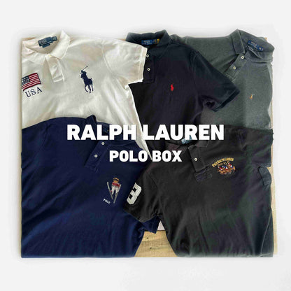 Mix van Ralph Lauren Polo T-Shirts met iconische logo’s en borduursels, ideaal voor duurzame mode wholesale via Vintagebulk.